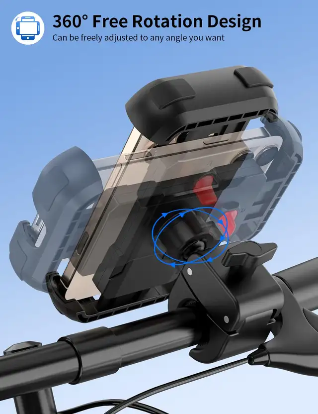 Bike Phone Holder, Motorcycle Phone Mount - 4.7-7" Phone in Cell Phone Accessories in Markham / York Region - Image 5