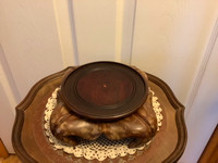 Hand Made Chinese Rosewood Carved 4 Footed Plant/Vase Stand