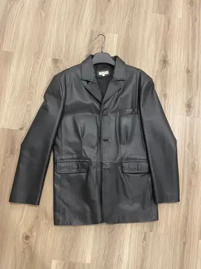 Men’s L-XL leather sports jacket, View more