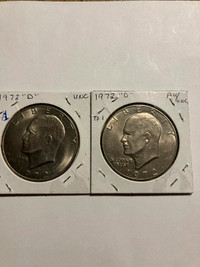 U.S. Eisenhower Dollar coins (REDUCED)
