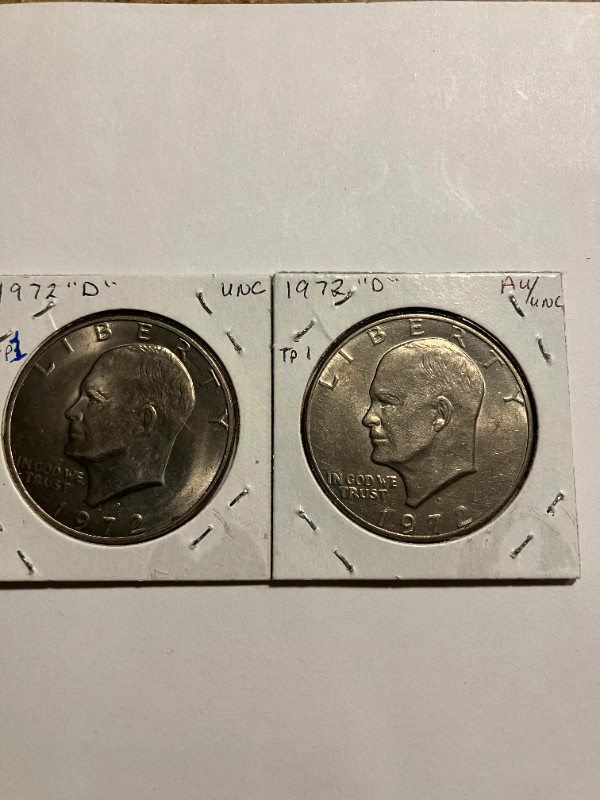 U.S. Eisenhower Dollar coins (REDUCED) in Arts & Collectibles in Sarnia