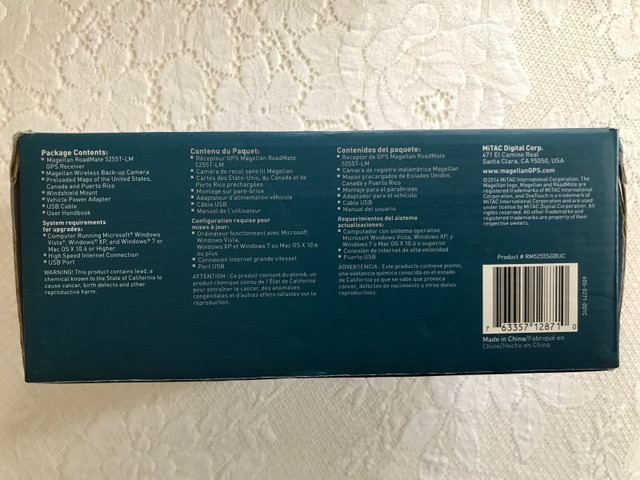 Magellan RoadMate 5255T-LM Free Map-Traffic GPS & Backup Camera in General Electronics in Oakville / Halton Region - Image 3