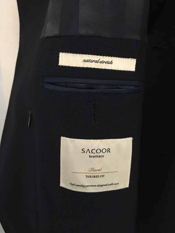 Sacoor Brothers Men's Navy Suit in Men's in City of Toronto - Image 3