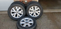 5 All season tires with alloy rims for sale