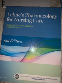 Lehne’s pharamacology for nursing care textbook