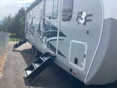 Posting for a friend. For sale near Vernon, 2023 top-of-the-line travel trailer by Northwoods, model...