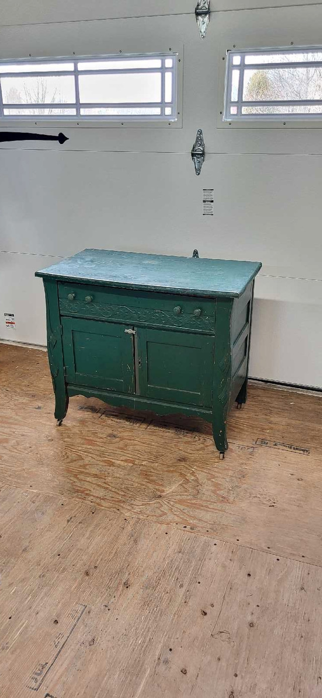 Antique Painted Cabinet in Hutches & Display Cabinets in Trenton - Image 2