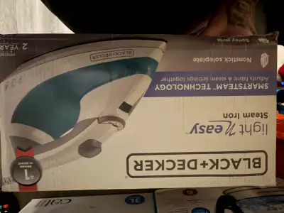 Brand new in box black n decker clothes iron