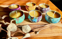 Natural & Colourful Beeswax Candles