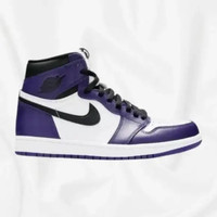AIR JORDAN 1 Retro High OG 'Court Purple 2.0' Sneakers (Men's 7)
