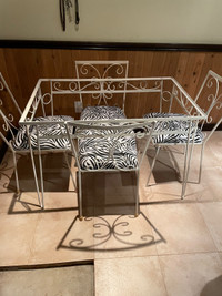 Wrought Iron table and chairs 