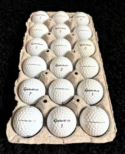 *Rare* 18 Taylormade TP Black Golf Balls, View more