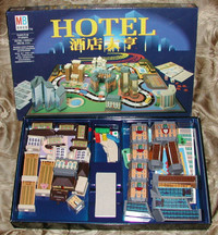 RARE 1987 MB 'HOTEL' 3D Board Game - Hong Kong Edition