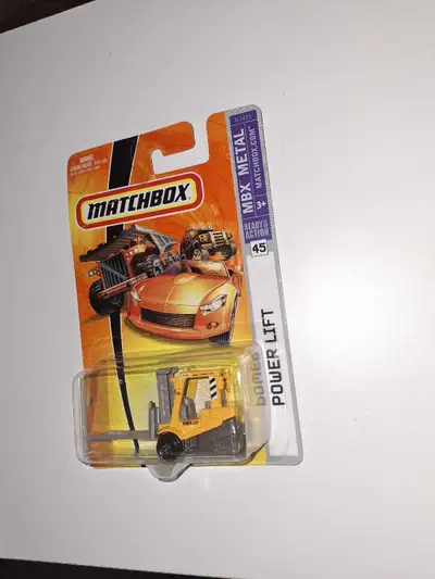 - Fork Lift "Power Lift" - 2008 Matchbox release - card is creased - $5
