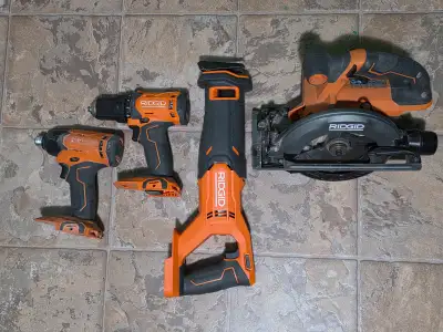 RIDGID 18V Brushless Subcompact 4-Tool Combo – Like New, View more