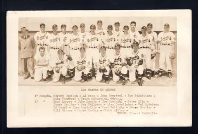 1930'S TEAM PHOTO LES BRAVES DE QUEBEC PIÈCE VRAIMENT TRÈS RARE, View more