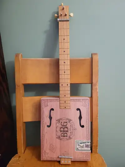 Cigar Box acoustic/electric guitar, View more