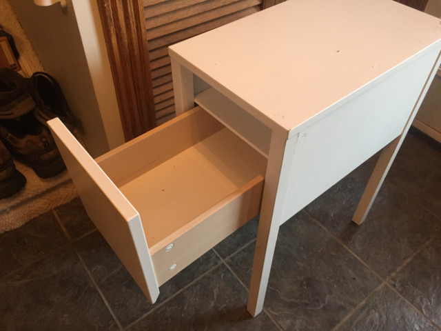 I deliver! Ikea Nordli Slide Table/Nighstand in Arts & Collectibles in St. Albert - Image 2