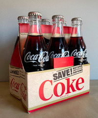 Six-Pack Coca-Cola des années 1960. Coke carrier