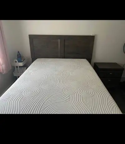 Wooden Bed with side table, View more