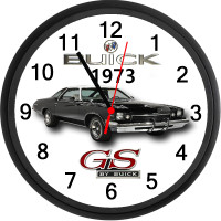 1973 Buick GS Stage 1 (Regal Black) Custom Wall Clock - New
