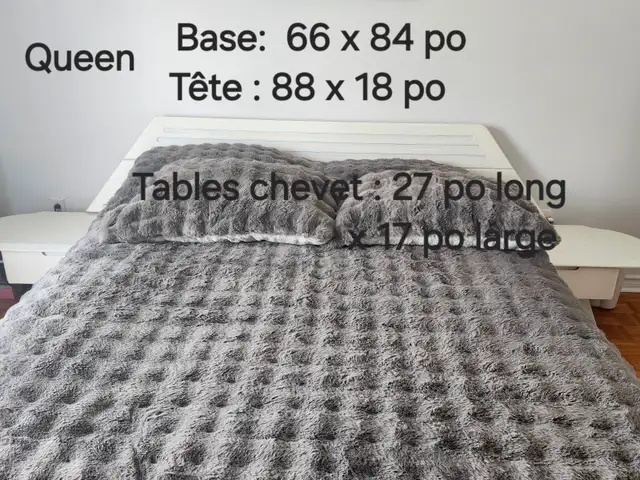 Mobilier chambre complet (Queen) in Beds & Mattresses in Longueuil / South Shore - Image 2