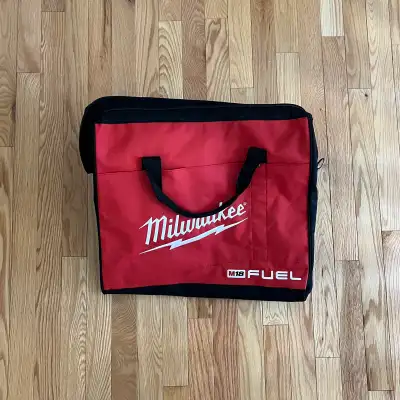 BRAND NEW - milwaukee contractor bag with shoulder strap, View more