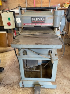 King Industrial 15" Spiral Head Thickness Planer 2 speed 220V single phase 3 HP motor Approx. 100 fe...