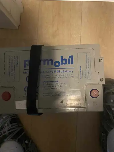Only 5 months old out of a permobil m3 12 volt batteries can be used for RV wheelchair scooters or a...