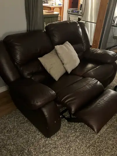 Leather Loveseat Recliner, View more