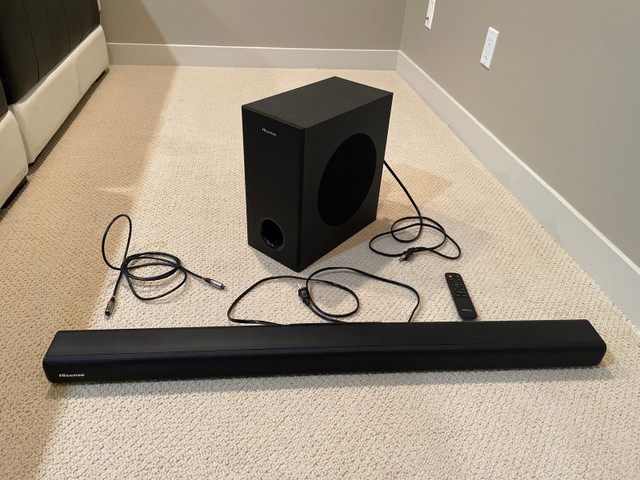 Hisense Bluetooth Soundbar with Subwoofer in Video & TV Accessories in Calgary