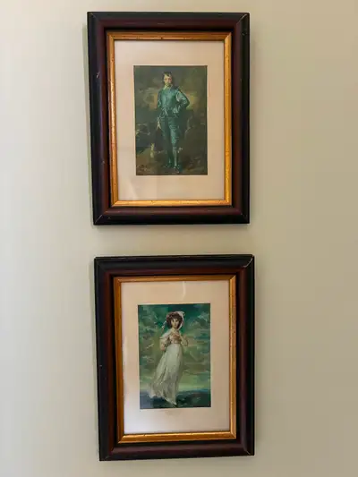 2 Vintage Framed Prints. Both prints are in excellent condition. ** There is some glare from off the...