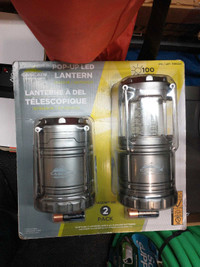 Cascade Pop-Up LED Lantern Indoor/Outdoor New Sealed 2 Pack