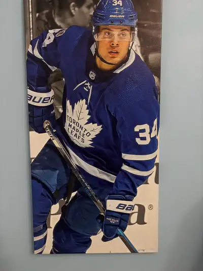 Auston Matthews and John Tavares Toronto maple leaf canvas, View more