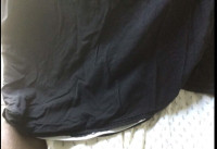 Futon cover in Black with zipper closure