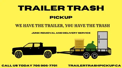 Junk Removal- Trailer Trash Pickup, View more