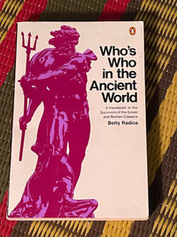  Who's who in the ancient world Betty Radice paperback