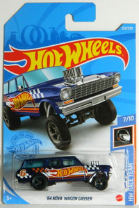 Hot Wheels 1/64 '64 Nova Wagon Gasser STH HW Race Team Diecast