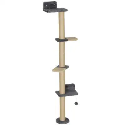 Cat Wall Shelves, Cat Wall Furniture with 4 Platforms, Jute Scra, View more