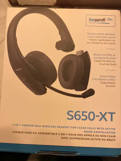 BLUE PARROTT S650-XT WIRELESS HEADSET FOR CLEAR CALLS, View more