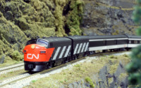 N scale model trains
