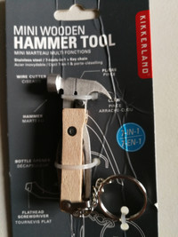 Mini Wooden Hammer tool / keychain