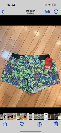 North Face shorts size M