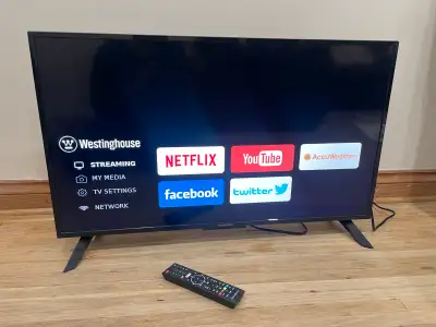 Tv 40” smart ,delivery , View more