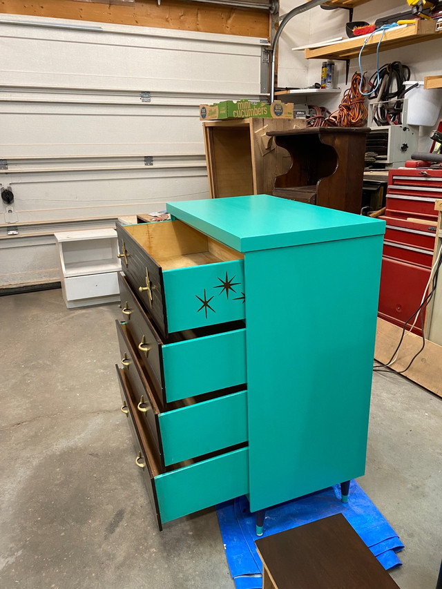 Newly Refinished MCM Dresser in Dressers & Wardrobes in Calgary - Image 4