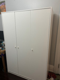 Ikea wardrobe, 3 doors, white
