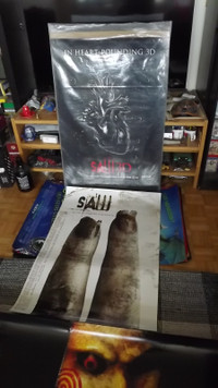6 "SAW"  HORROR MOVIE POSTERS BUNDLE DEAL/2005-2006