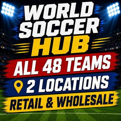 WORLD SOCCER -RETAIL & WHOLESALE - ALL 48 TEAMS - FLAGS & MORE, View more