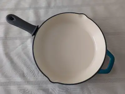 12" Coated Cast Iron Pan, View more