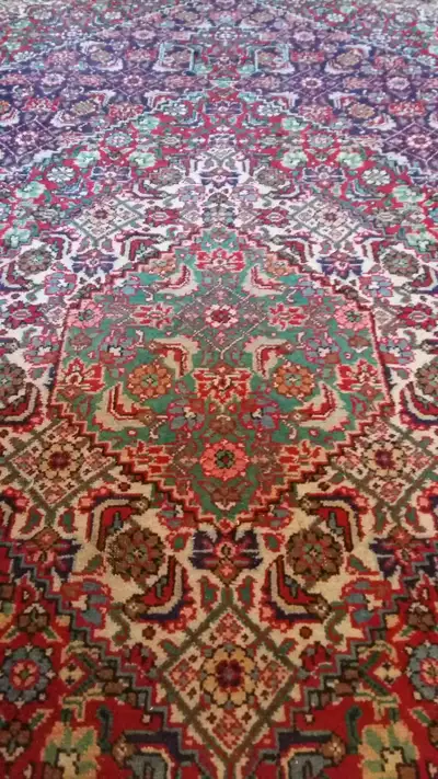 LARGE HAND KNOTTED PERSIAN RUG, View more